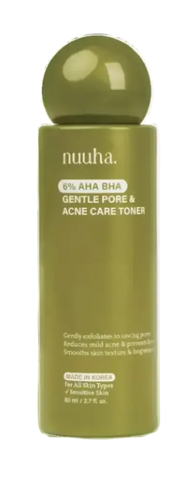 Nuuha Beauty 6% AHA BHA Gentle Pore & Acne Care Toner