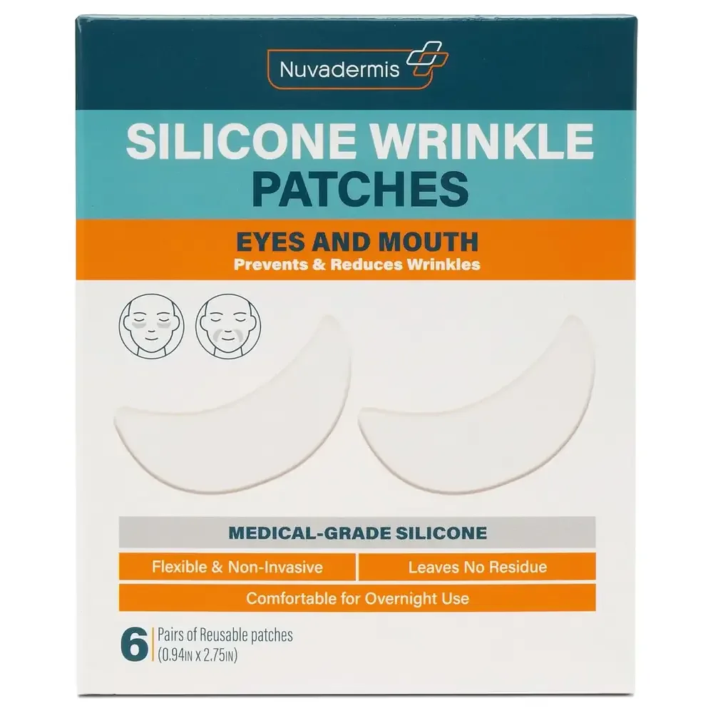 Nuvadermis Silicone Wrinkle Patches For Eyes And Mouth