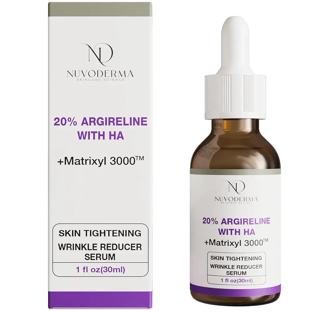 Nuvoderma 20% Argireline With HA + Matrixyl 3000 Skin Tightening Wrinkle Reducer Serum