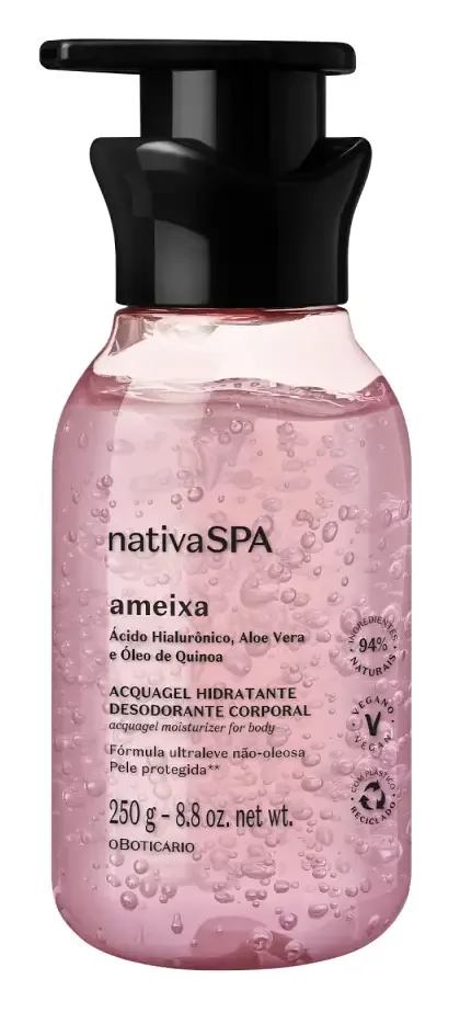 O Boticário Acquagel Hidratante Desodorante Corporal Nativa SPA Ameixa