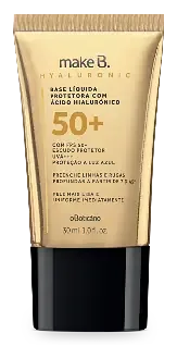 O Boticário Base Líquida Protetora Com Ácido Hialurónico SPF 50+