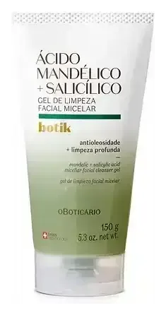 O Boticário Botik Ácido Mandélico + Salicílico Gel De Limpeza Facial Micelar