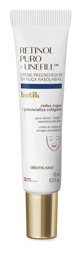 O Boticário Creme Preenchedor da Ruga Nasolabial Botik Retinol Puro + Linefill