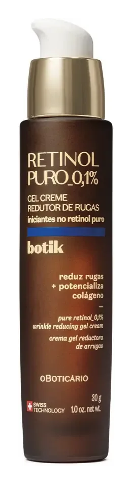 O Boticário Gel Creme Redutor de Rugas Botik Retinol Puro 0,1%