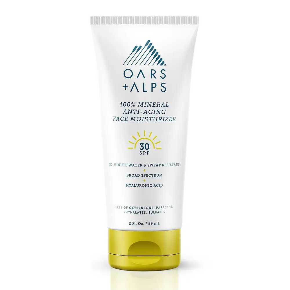 Oars + Alps 100% Mineral Anti-Aging Face Moisturizer SPF 30