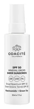 Odacité California SPF 50 Mineral Drops Sheer Sunscreen