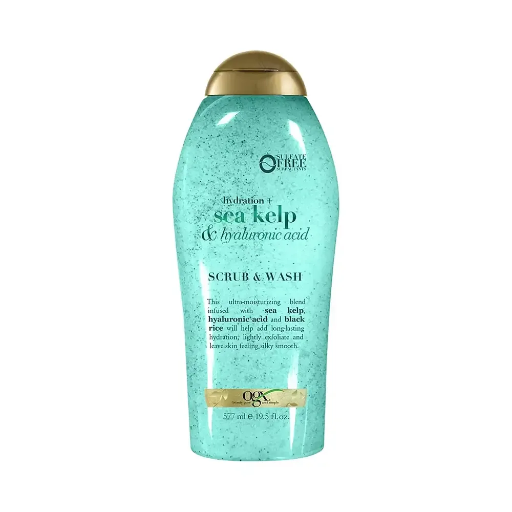 OGX Beauty Hydration + Sea Kelp & Hyaluronic Acid Scrub & Wash