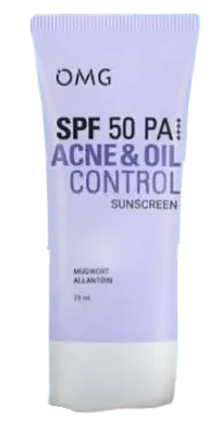 OMG Beauty Acne & Oil Control UV Barrier Sunscreen SPF 50