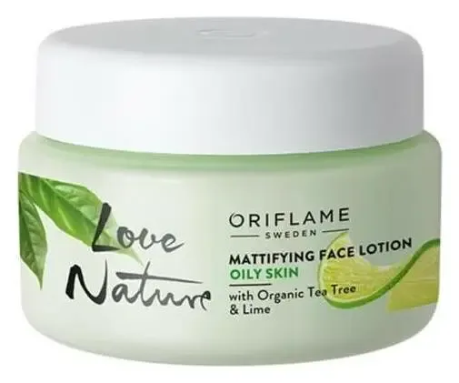 Oriflame Love Nature Mattifying Face Lotion with Organic Tea Tree and Lime