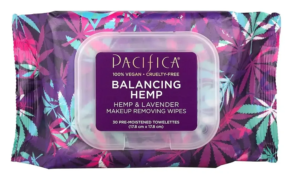 Pacifica Balancing Hemp Makeup Removing Wipes - Hemp & Lavender