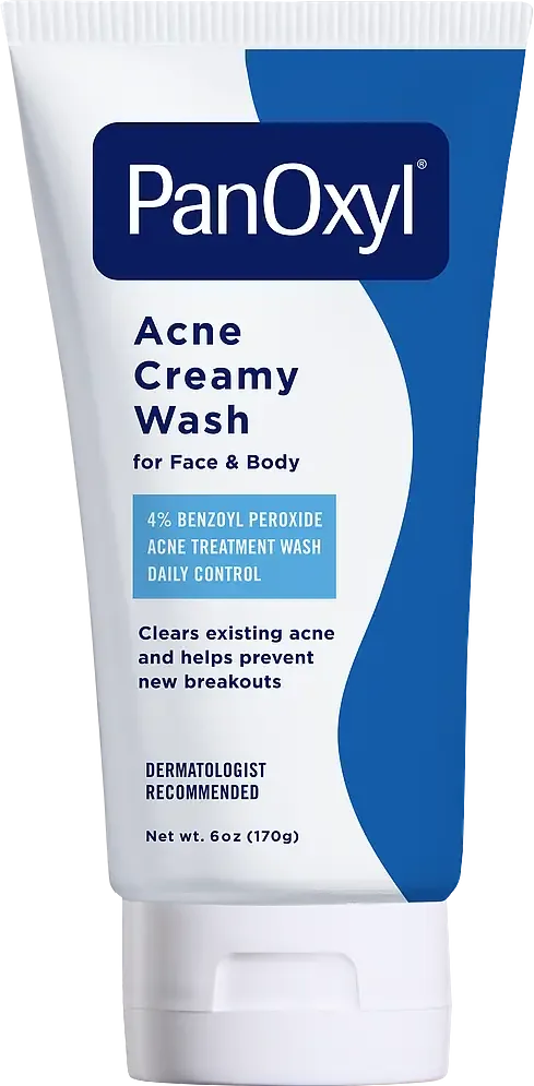 PanOxyl Acne Creamy Wash Benzoyl Peroxide 4% Daily Control