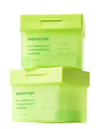 PAPA RECIPE Real Centella Cica Cooling Water Fit Toner Pad