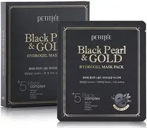 Petitfee Black Pearl & Gold Hydrogel Mask Pack