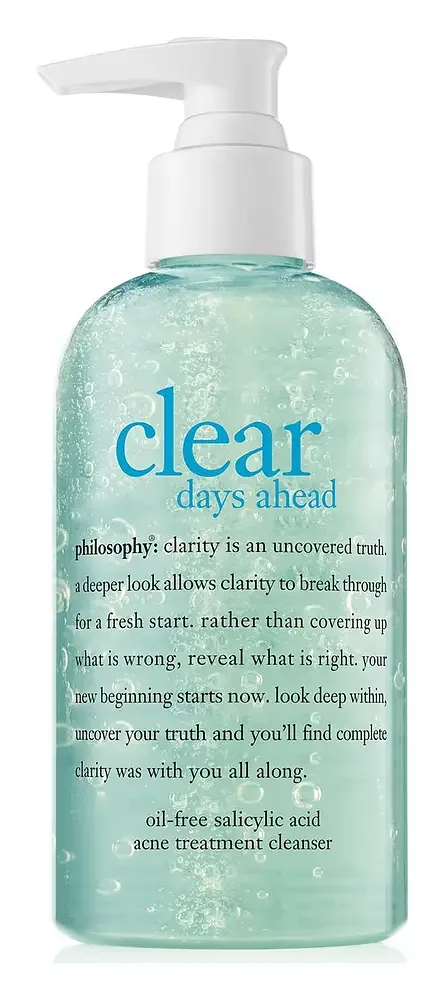 philosophy Oil-Free Salicylic Acid Acne Treatment Cleanser Clear Days Ahead