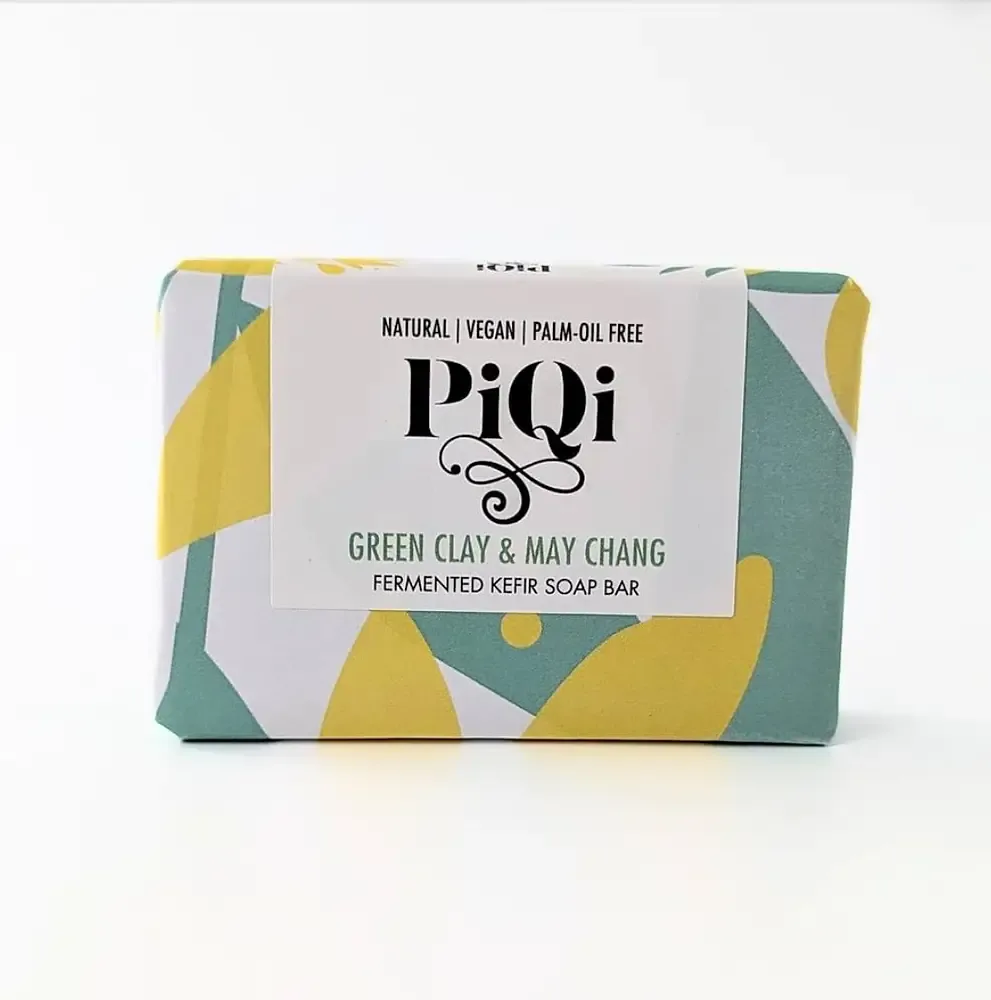 PiQi Green Clay + May Chang Fermented Kefir Soap Bar