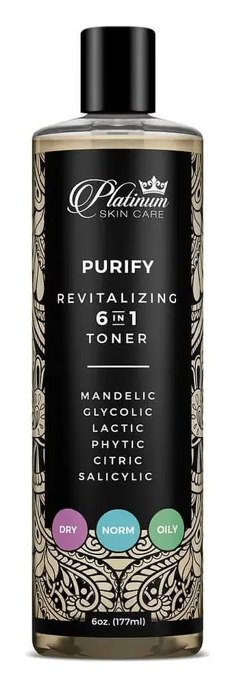 Platinum Skincare Purify Revitalizing 6 in 1 Toner