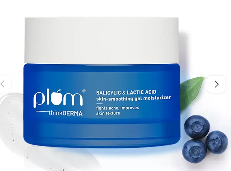 Plum Goodness Salicylic & Lactic Acid Skin-Smoothing Gel Moisturizer