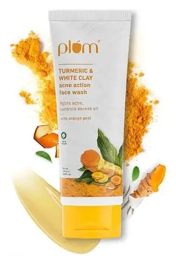 Plum Goodness Turmeric & White Clay Acne Action Face Wash