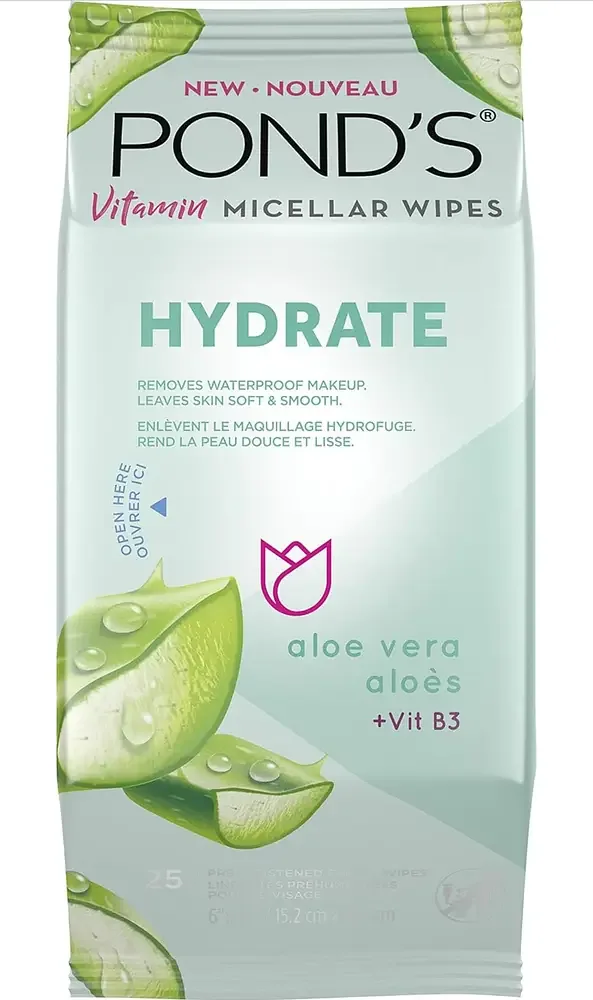 Pond's Hydrate Vitamin Micellar Wipes