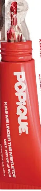 Popique Kiss Me Under the Mistletoe Multi-Peptide Lip Balm