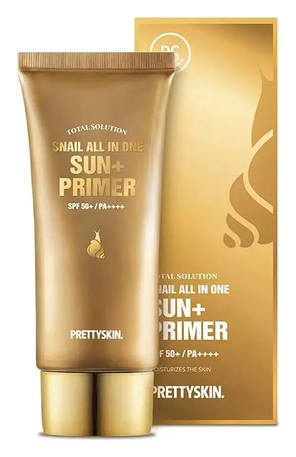 Pretty Skin Total Solution Snail All In One Sun+ Primer SPF 50+
