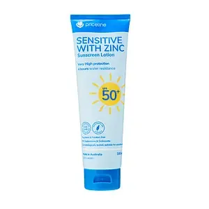 Priceline Sensitive With Zinc Sunscreen Lotion SPF 50+