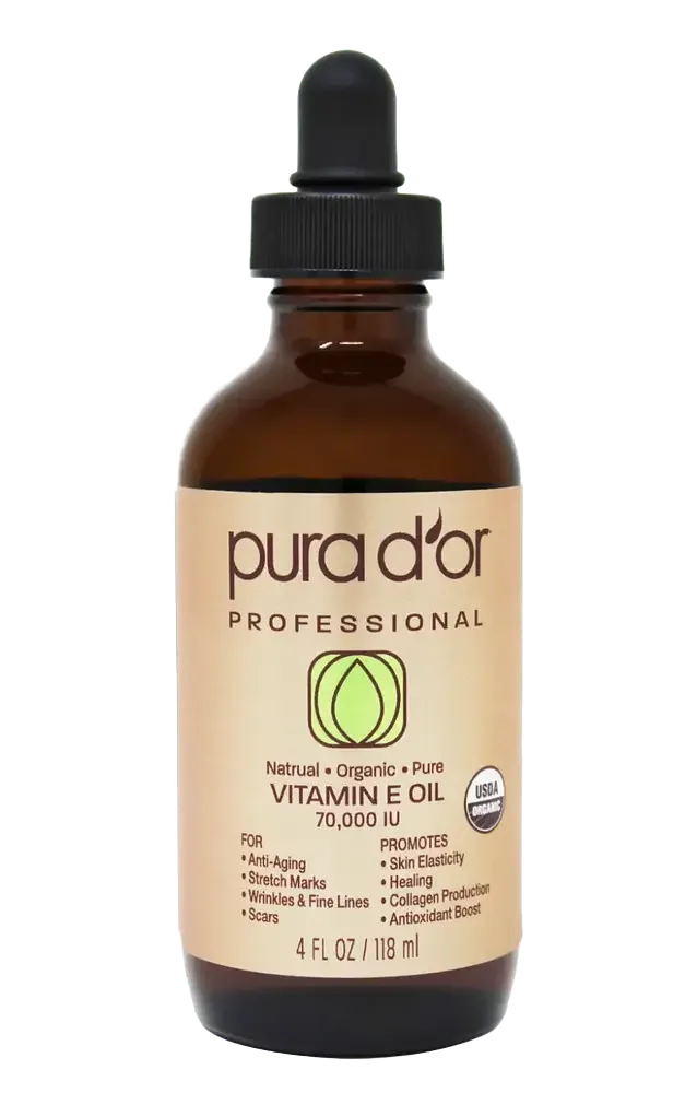 Pura D'or 70,000 IU Certified Organic Vitamin E Oil
