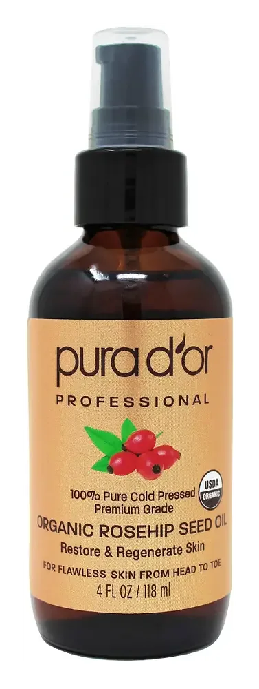 Pura D'or Organic Rosehip Seed Oil