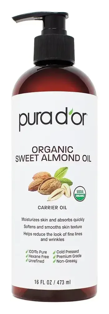 Pura D'or Organic Sweet Almond Oil