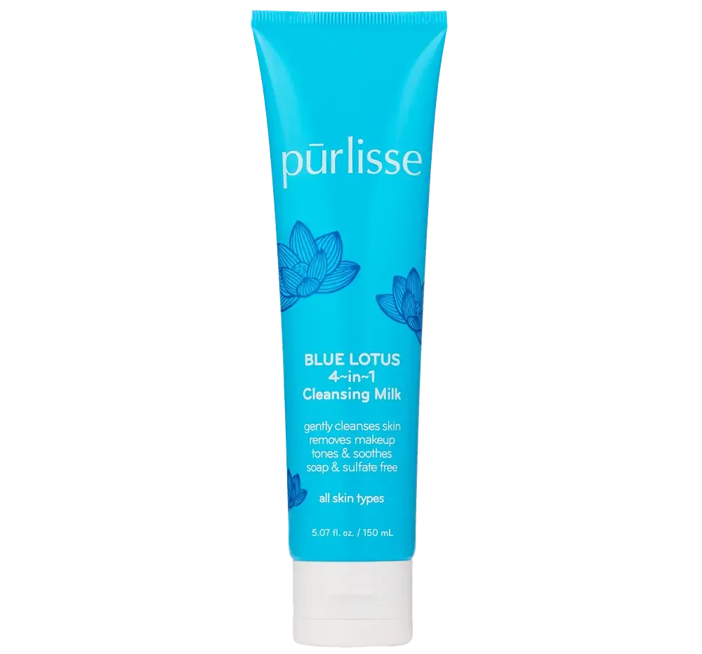 Purlisse Blue Lotus 4-In-1 Cleansing Milk