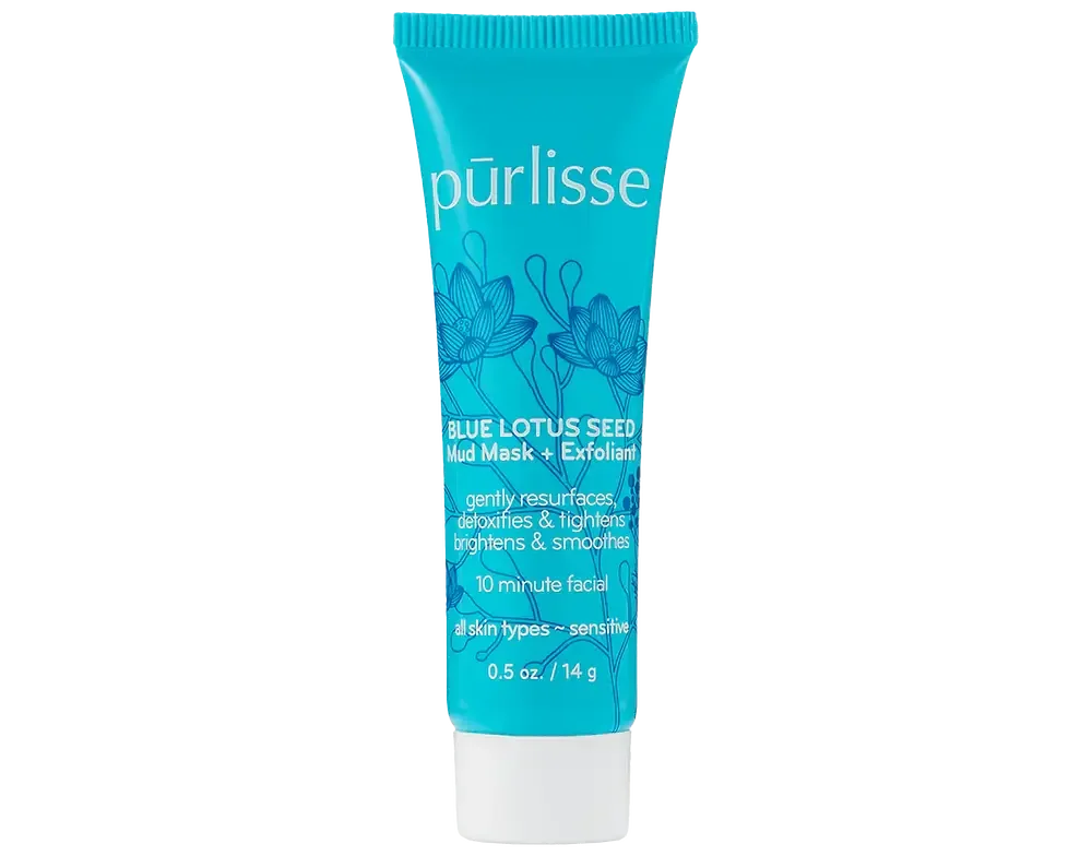 Purlisse Blue Lotus Seed Mud Mask + Exfoliant