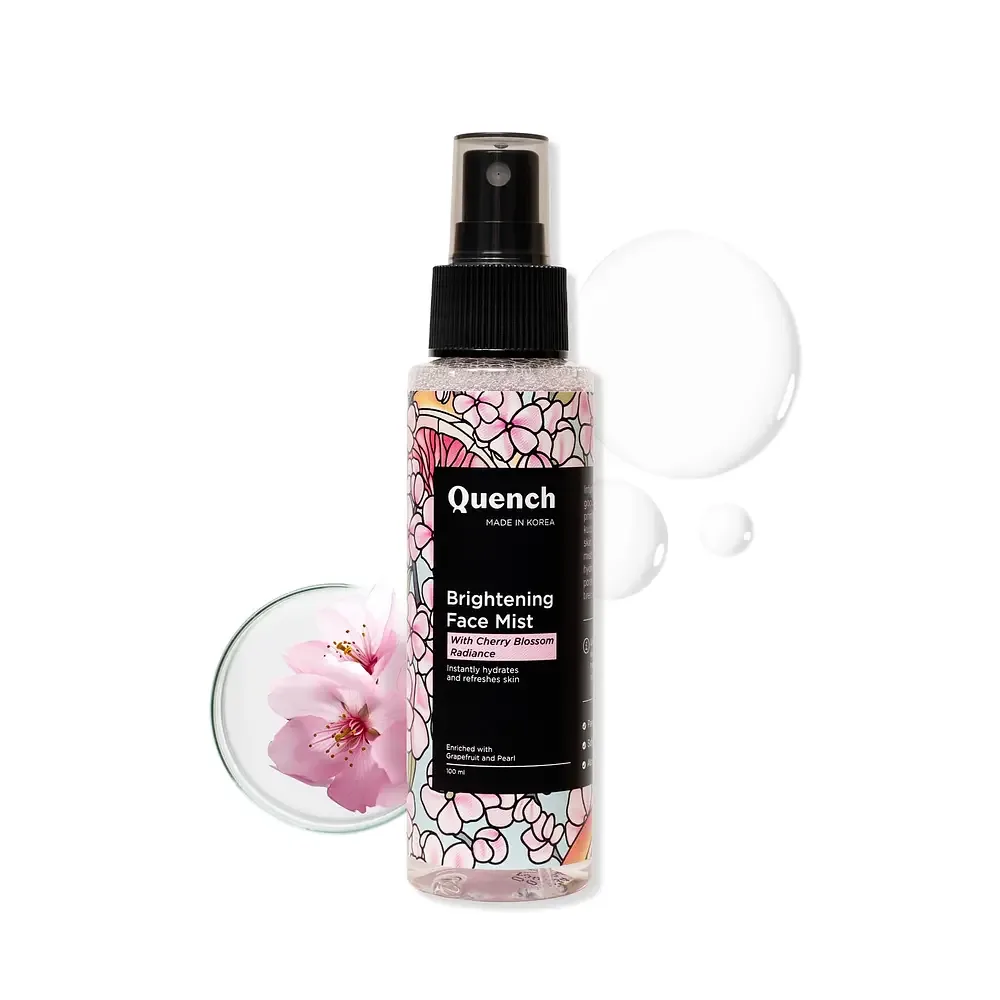 Quench Botanics Brightening Face Mist Toner With Cherry Blossom Radiance