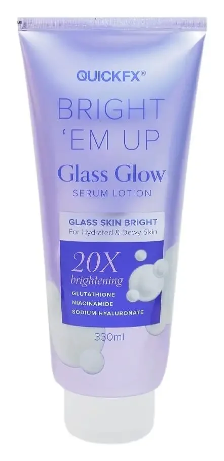 Quickfx Bright Em Up Glass Skin Bright Serum Lotion