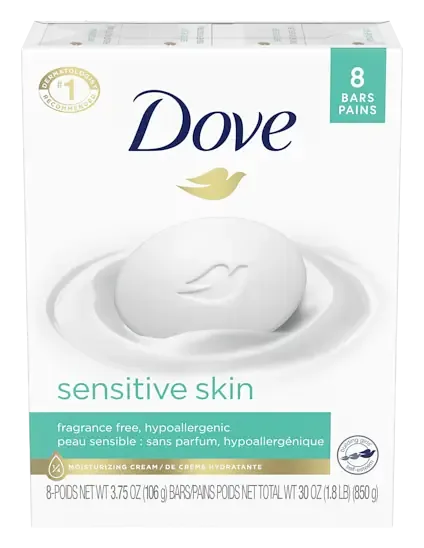Dove Dove Sensitive Skin Beauty Bar, Unscented