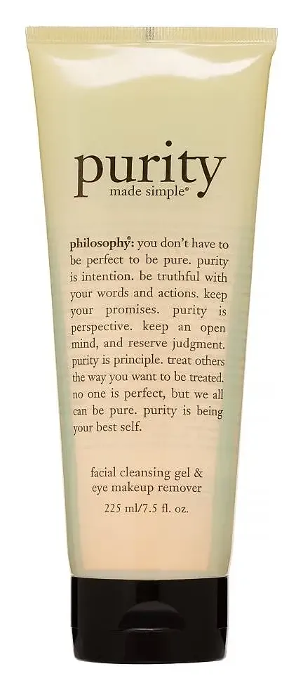 philosophy philosophy purity made simple facial cleansing gel & eye makeup remover
