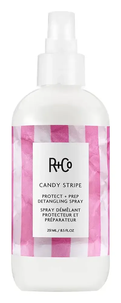 R & Co Candy Stripe Protect + Prep Detangling Spray