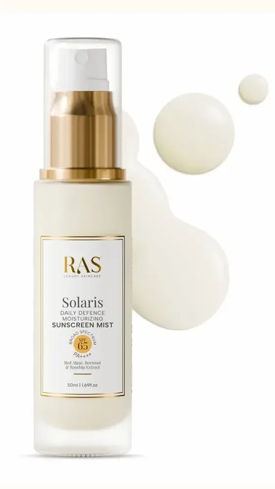 RAS Luxury Oils Solaris Daily Defence Sunscreen Mist SPF 65
