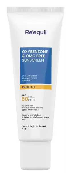 Re’equil Oxybenzone & OMC Free Sunscreen SPF 50