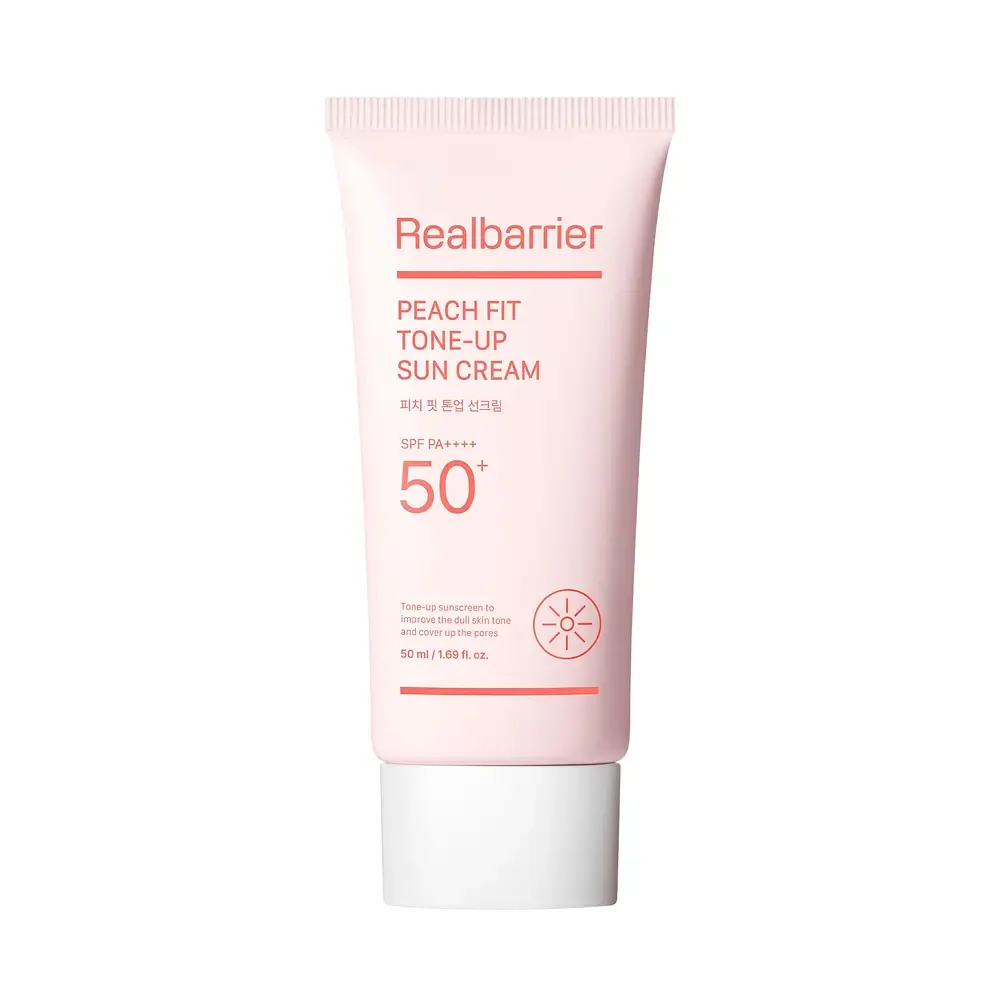 Real Barrier Peach Fit Tone-Up Sun Cream SPF 50+ PA++++