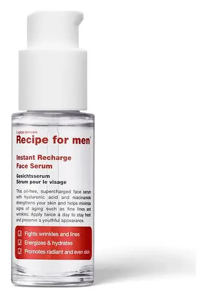 Recipe For men Instant Recharge Face Serum