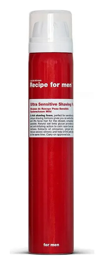Recipe For men Ultra Sensitive Shaving Foam