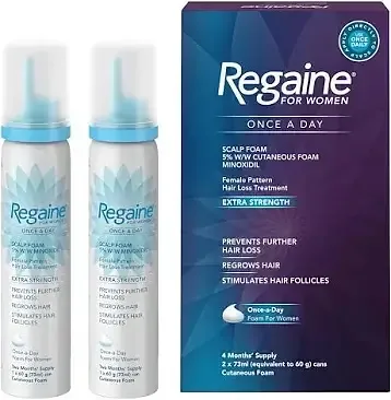 Regaine For Women Once a Day Scalp Foam Hair Regrowth with Minoxidil Foam