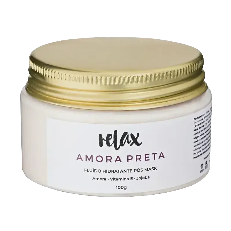 Relax Amora Preta Fluido Hidratante Pos Mask