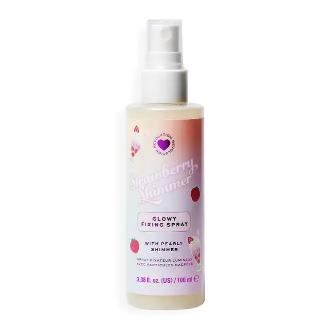 Revolution Beauty Strawberry Shimmer Glowy Fixing Spray
