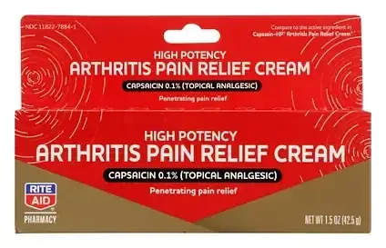 Rite Aid High Potency Arthritis Pain Relief Cream