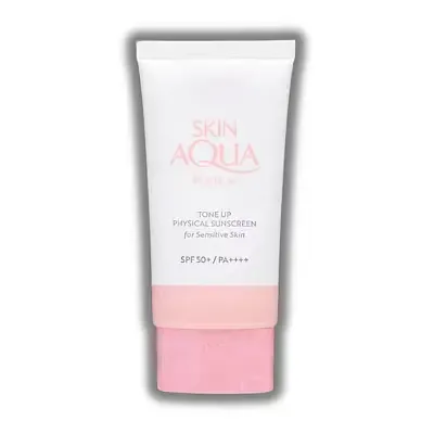 Rohto Mentholatum Skin Aqua Sunplay Tone Up Physical Sunscreen For Sensitive Skin SPF 50+ PA++++