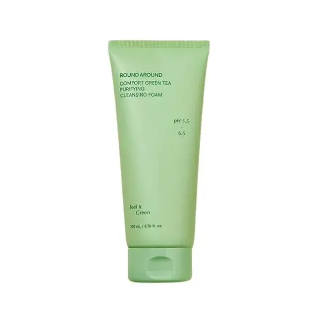 ROUND A'ROUND Comfort Green Tea Purifying Cleansing Foam