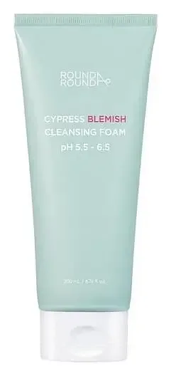 ROUND A'ROUND Cypress Blemish Cleansing Foam