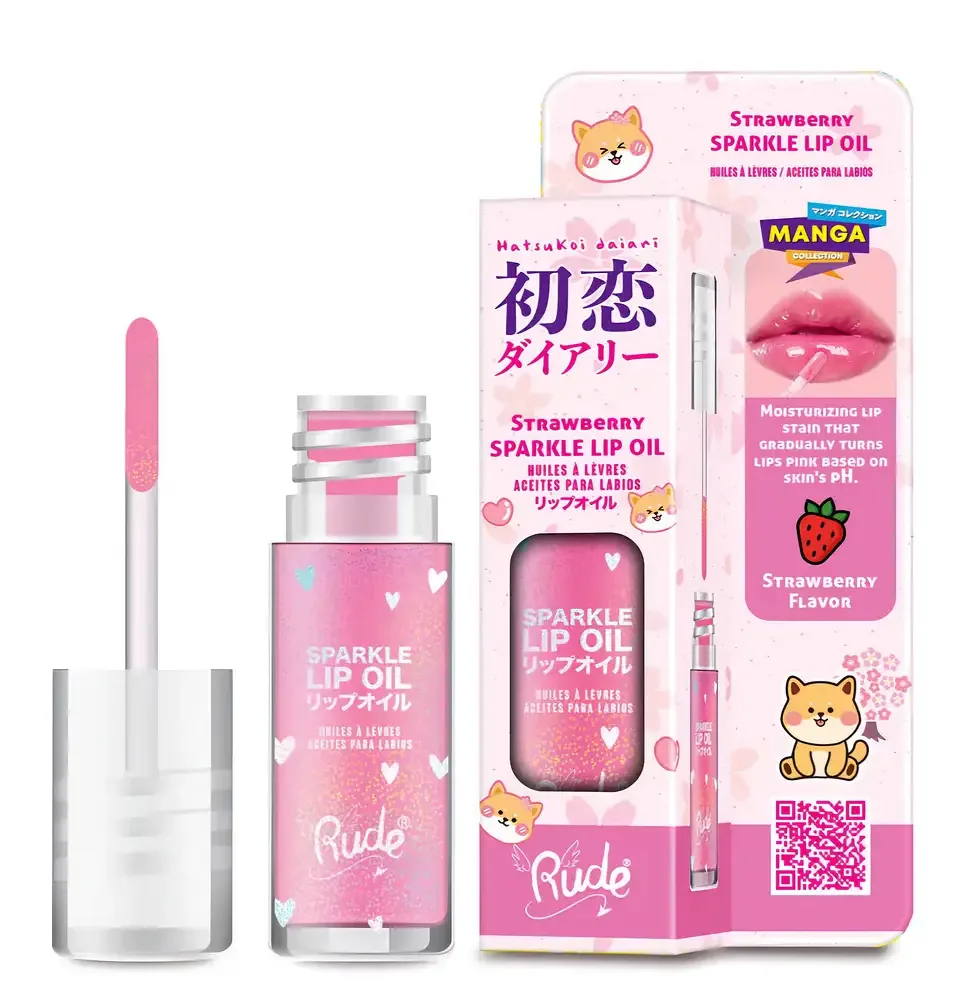 Rude Cosmetics Manga Collection Sparkle Lip Oil