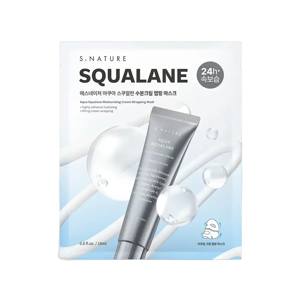 S.NATURE Aqua Squalane Moisturizing Cream Wrapping Mask